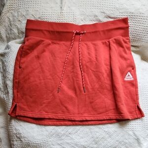 Reebok Women's Coral-Red Athletic Skirt with Drawstring
